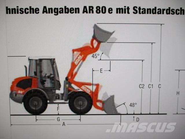 Atlas AR 80 e  70 75 Chargeuse sur pneus