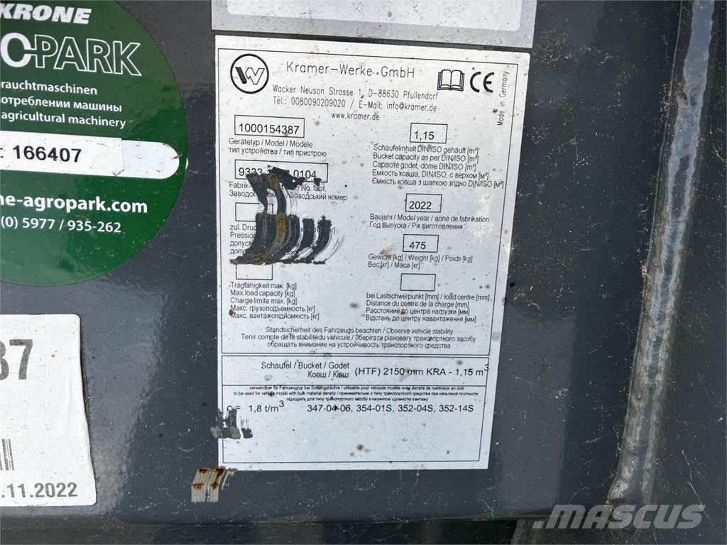 Kramer 2150 mm Accessoires chargeur frontal