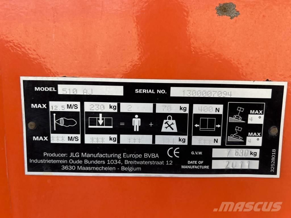 JLG 510 AJ Nacelles articulées