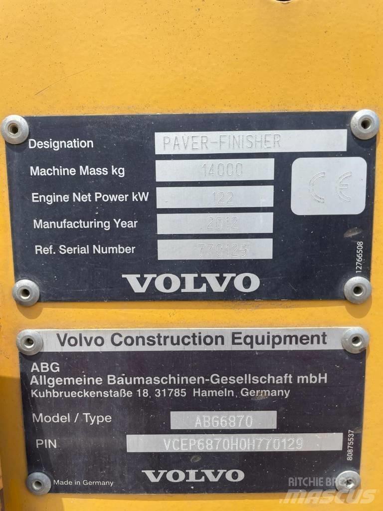 Volvo ABG 6870 Finisseur
