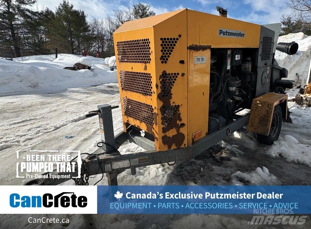 Putzmeister TK 70 Pompe à béton