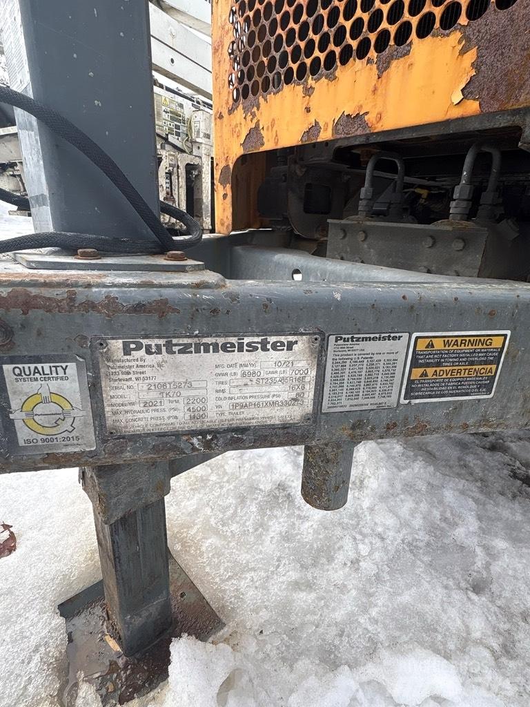 Putzmeister TK 70 Pompe à béton