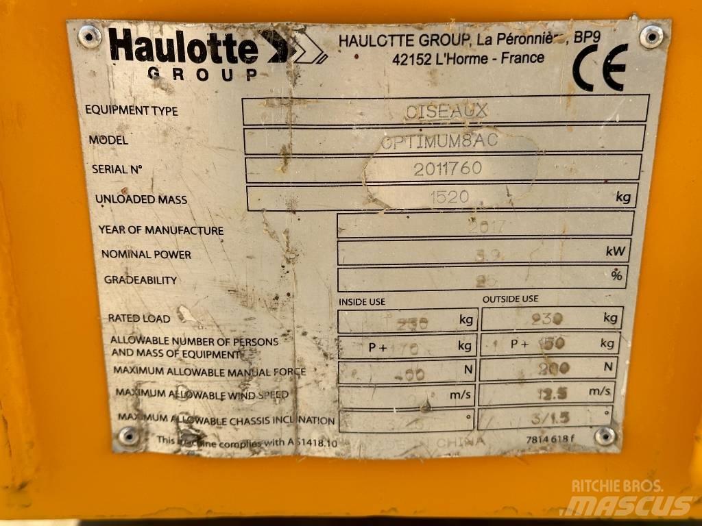 Haulotte OPTIMUM 8 Nacelle ciseaux