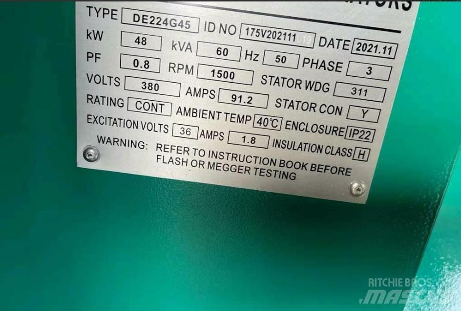  Pheatonn 60KVA Générateurs diesel