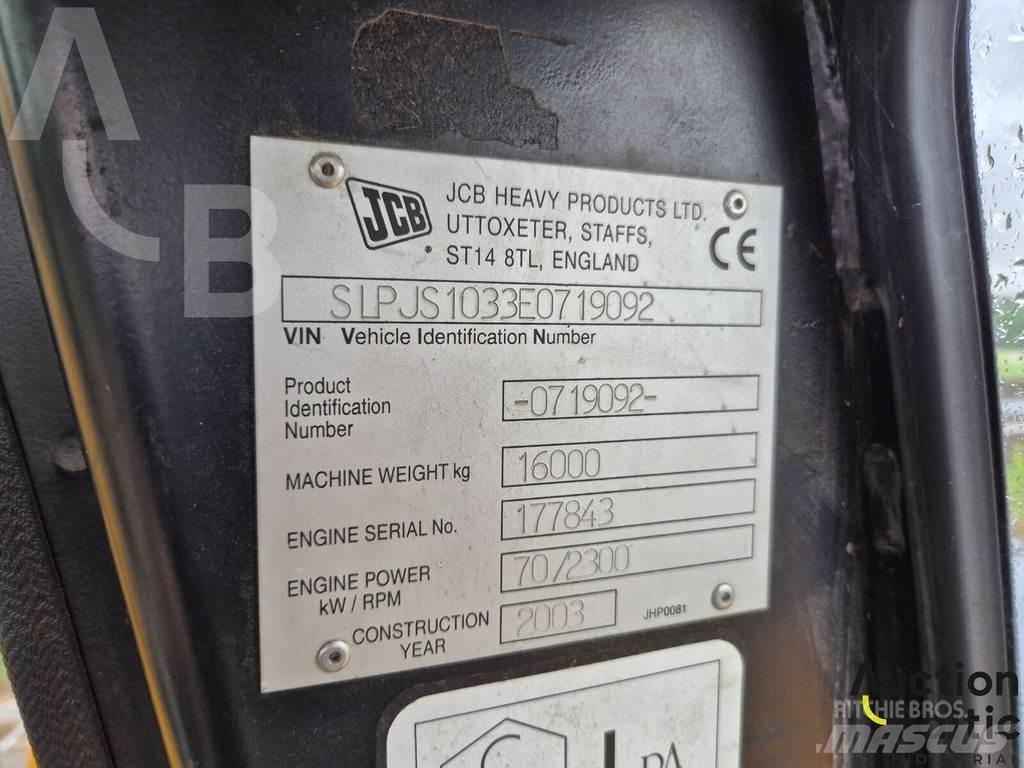 JCB JS 160 W Pelle sur pneus
