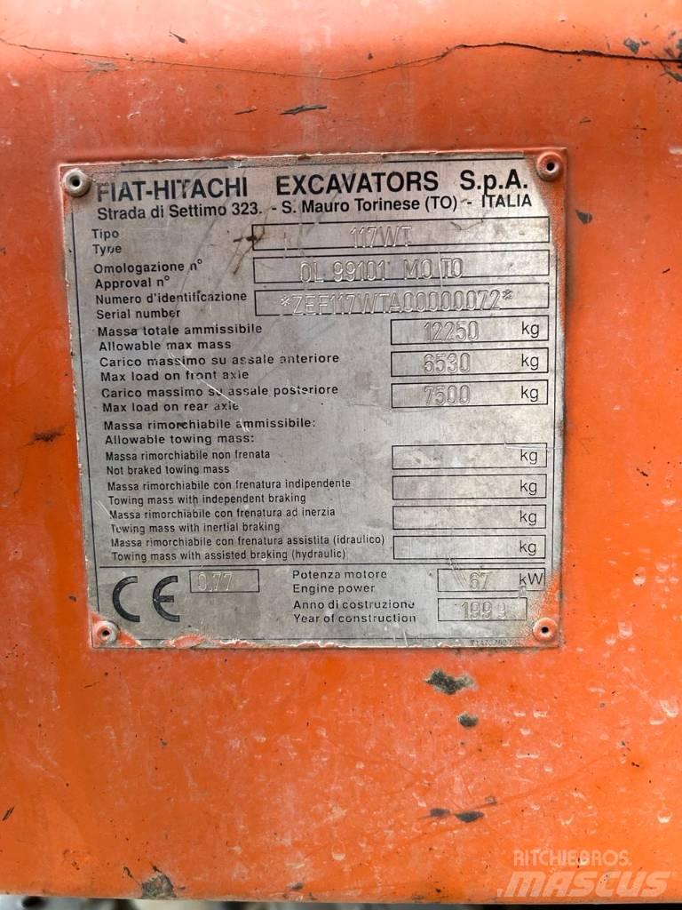 Fiat-Hitachi fh 120 Pelle sur pneus