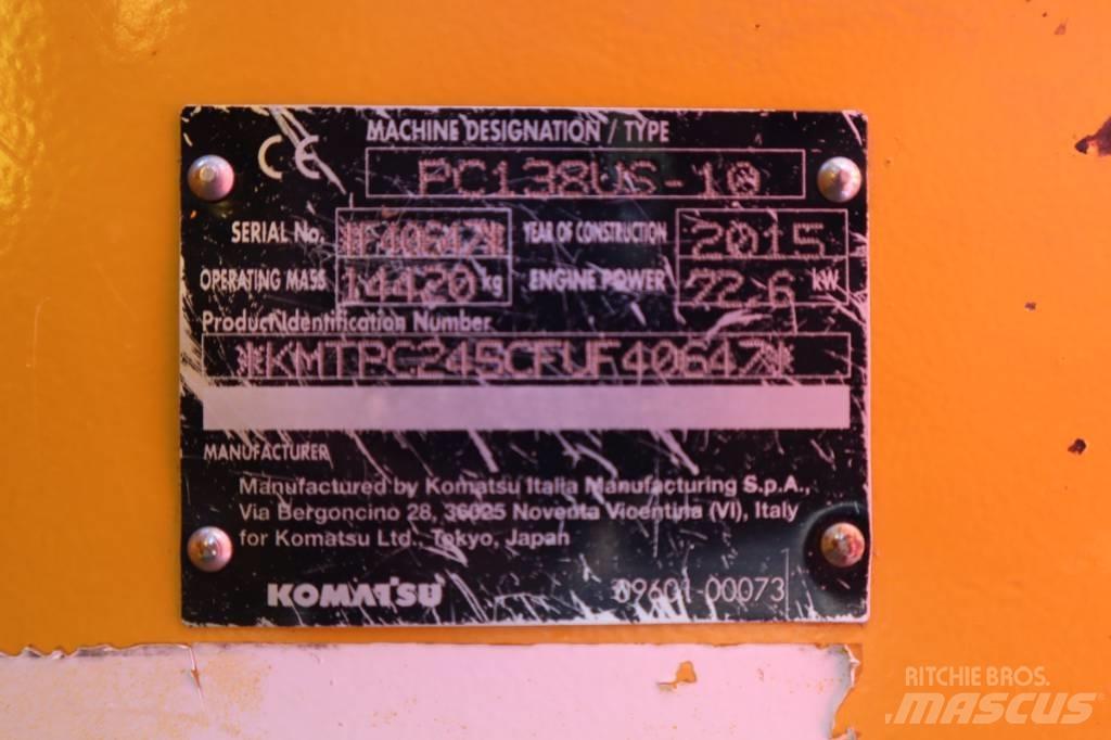 Komatsu PC138US-10 Pelle sur chenilles