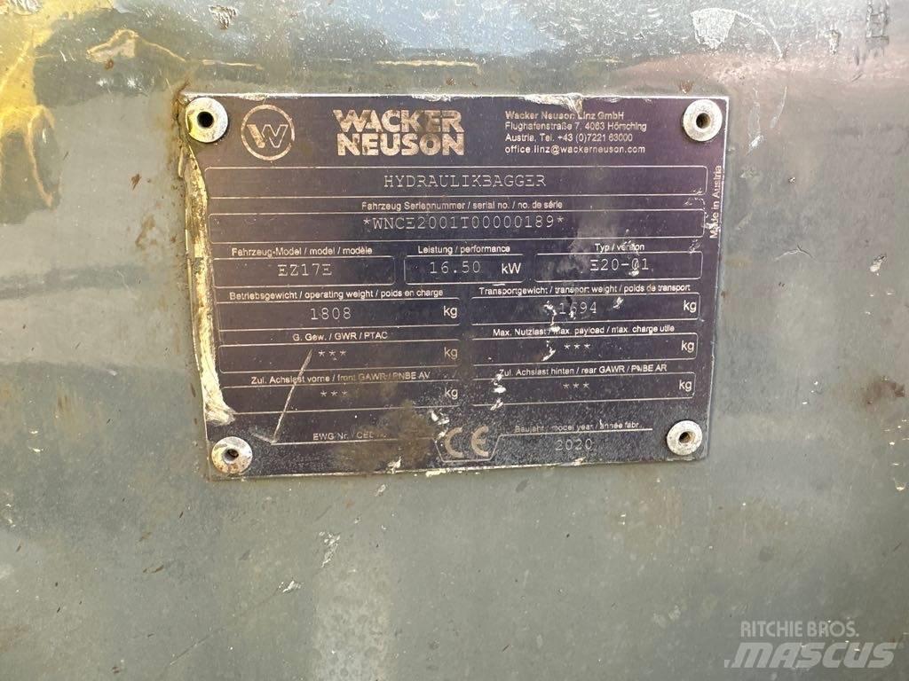 Wacker Neuson EZ17e Pelle sur chenilles