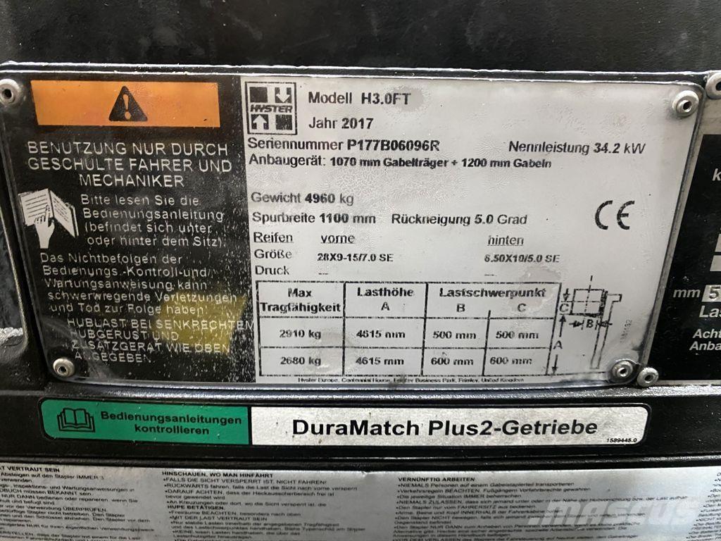 Hyster H3.0FT Chariots diesel