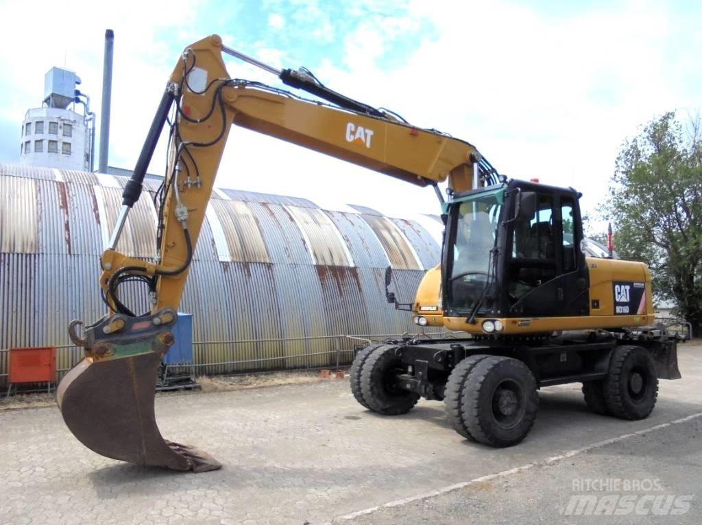 CAT M 316 D Pelle sur pneus