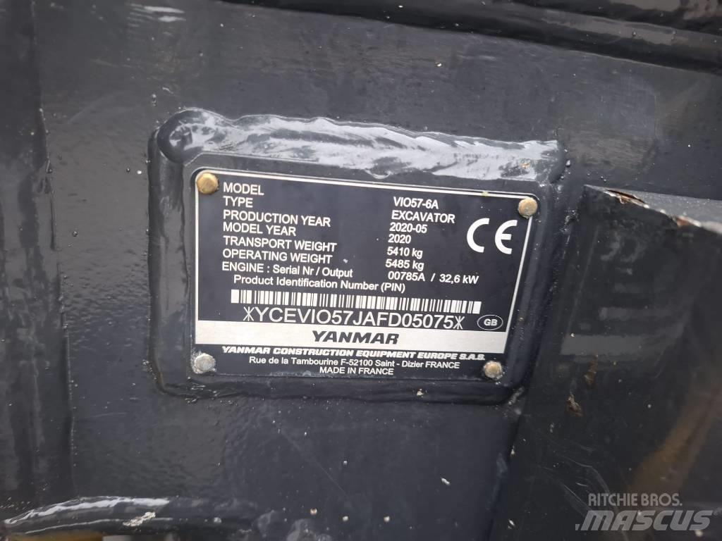 Yanmar Vio 57-6A Mini pelle < 7t