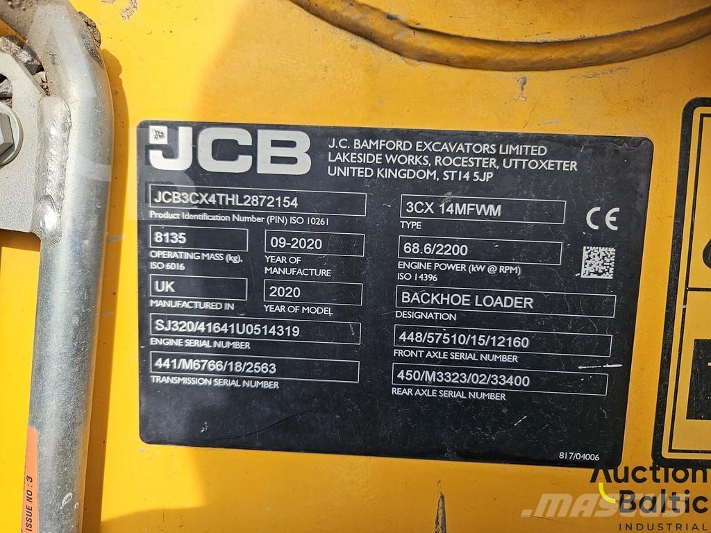 JCB 3 CX 14MFWM Tractopelle