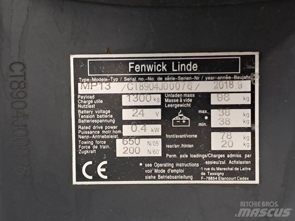 Linde MP13 Transpalette manuel