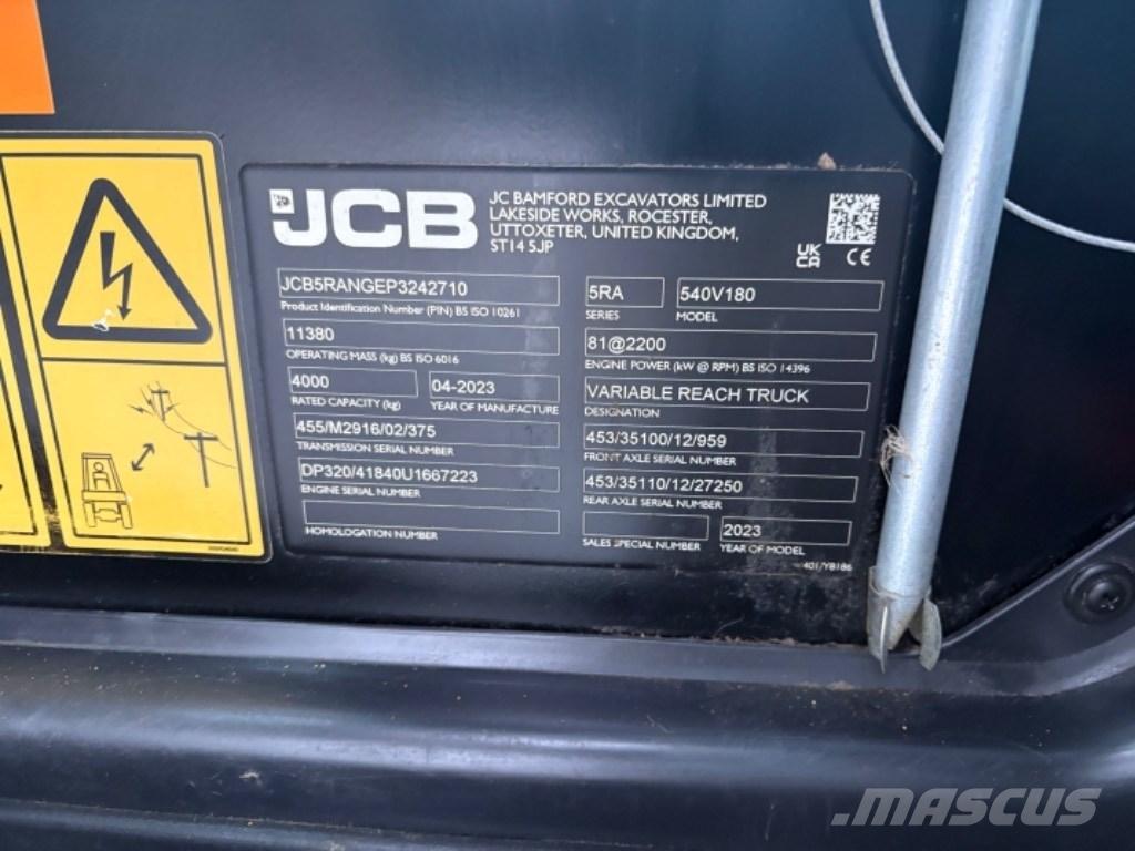 JCB 540-180 Chariot télescopique