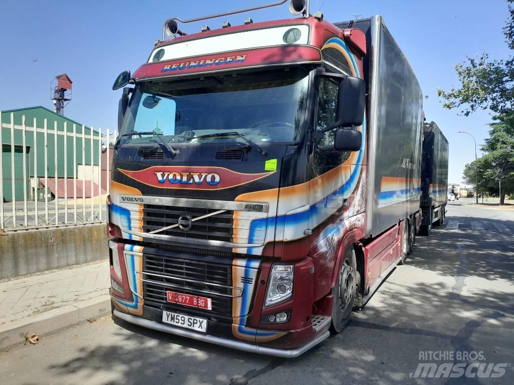 Volvo FM 16 Camion plateau ridelle avec grue