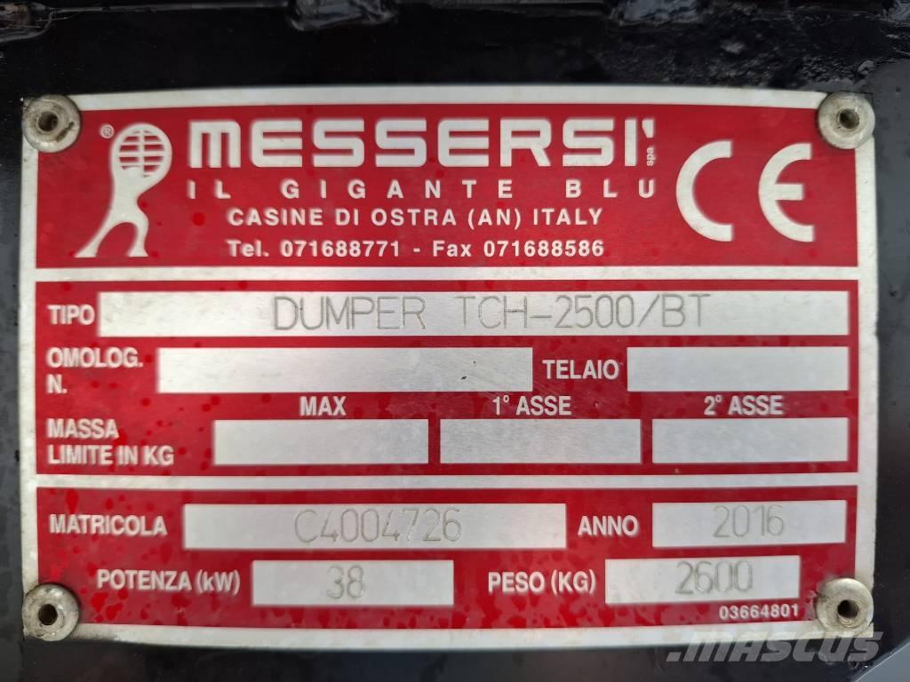 Messersi TCH 2500 BT Tombereau sur chenilles