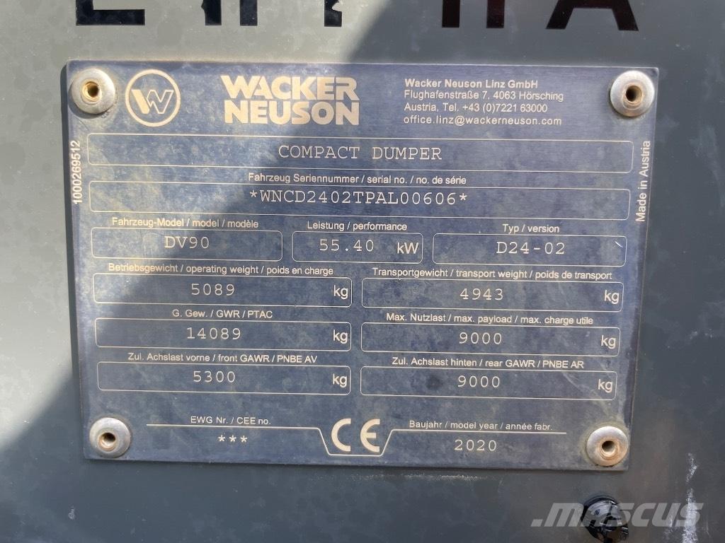 Wacker Neuson DV90 Mini tombereau