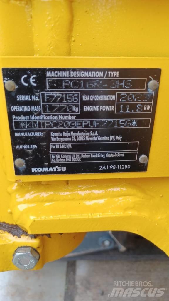 Komatsu PC16R-3HS Mini pelle < 7t