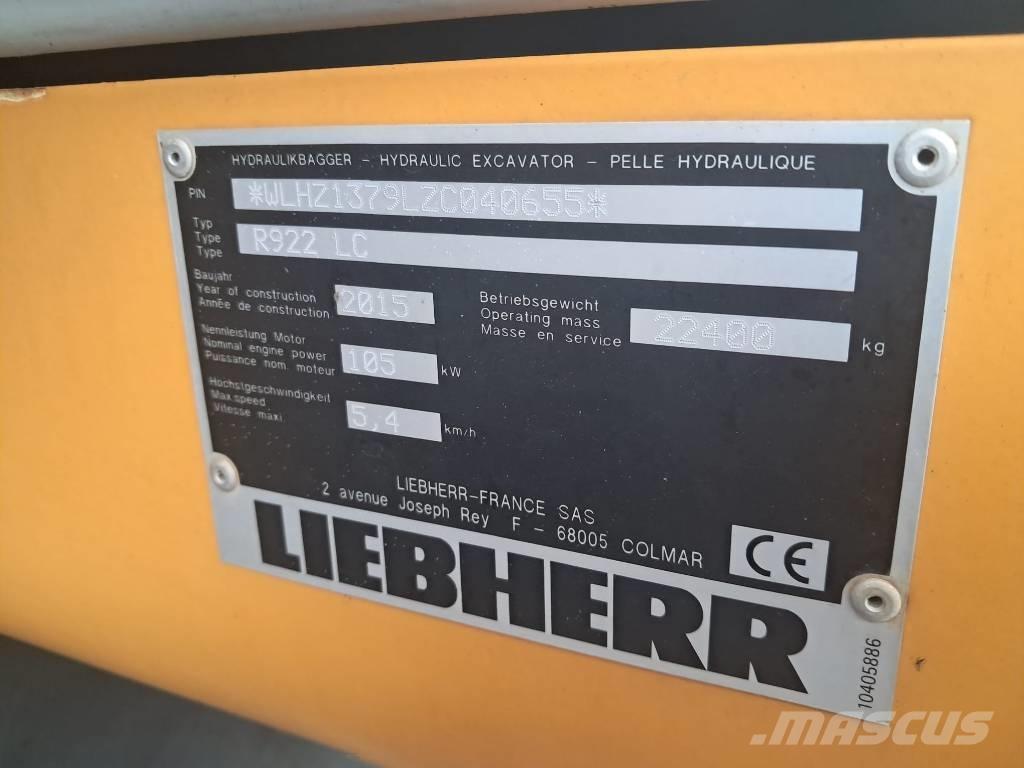 Liebherr R 922 LC Pelle sur chenilles