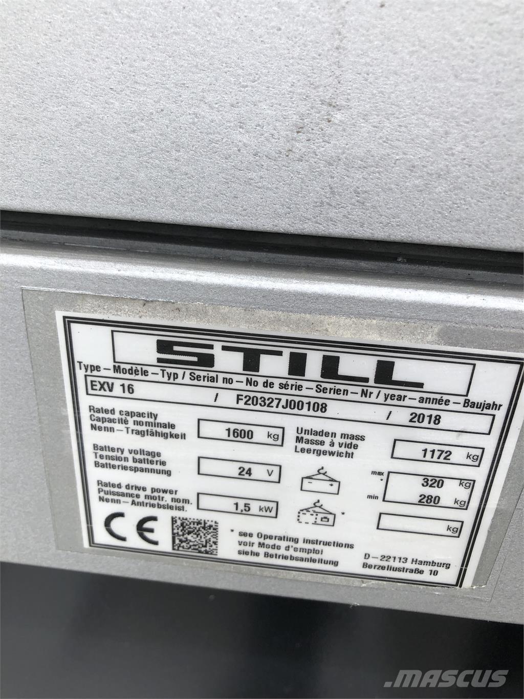 Still EXV 16 Gerbeurs Automoteurs