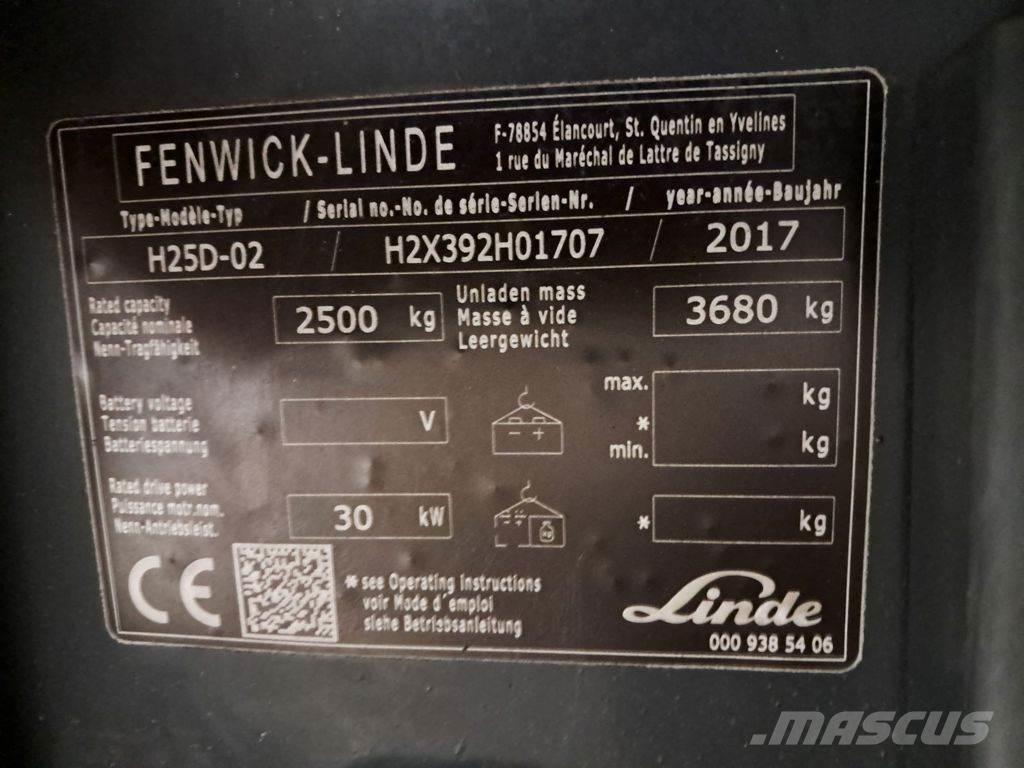 Linde H25D-02 Chariots diesel