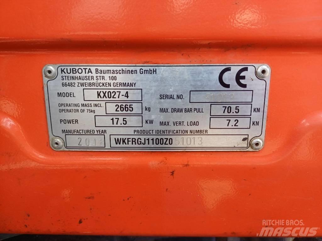Kubota KX027-4 Mini pelle < 7t