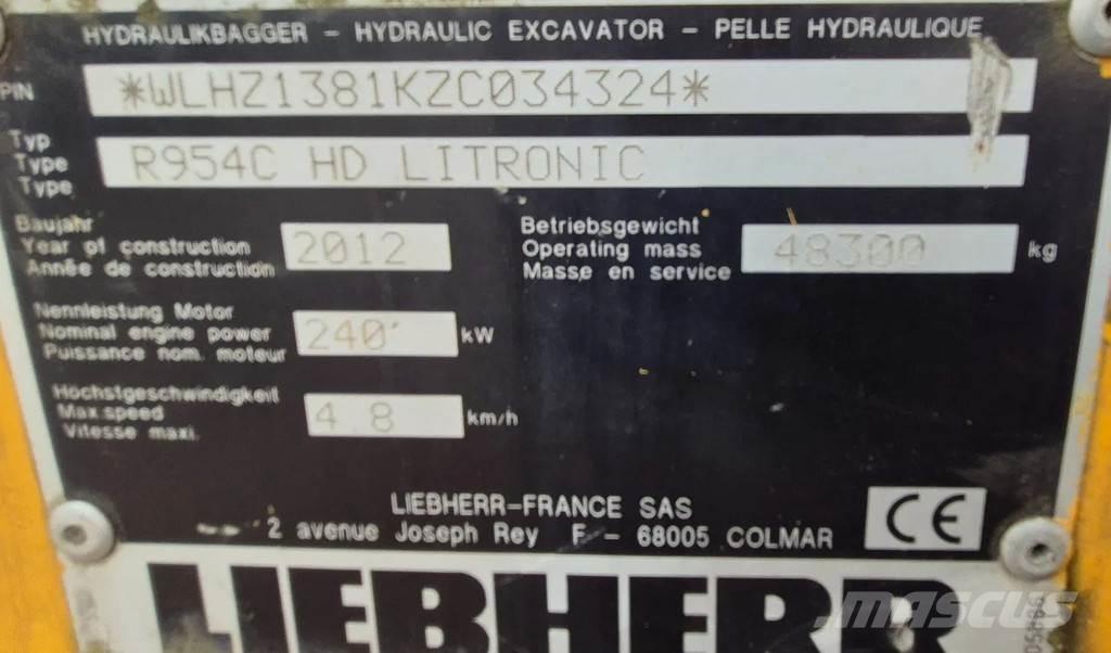 Liebherr r954c Pelle sur chenilles