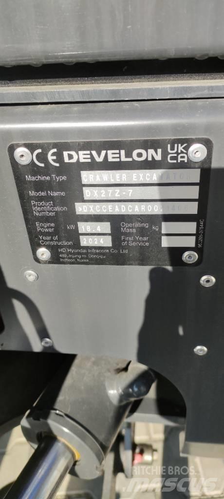 Develon DX 27 Z-7 Mini pelle < 7t