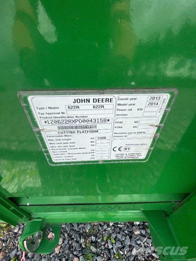 John Deere 622R Barre de coupe pour moissonneuse batteuse
