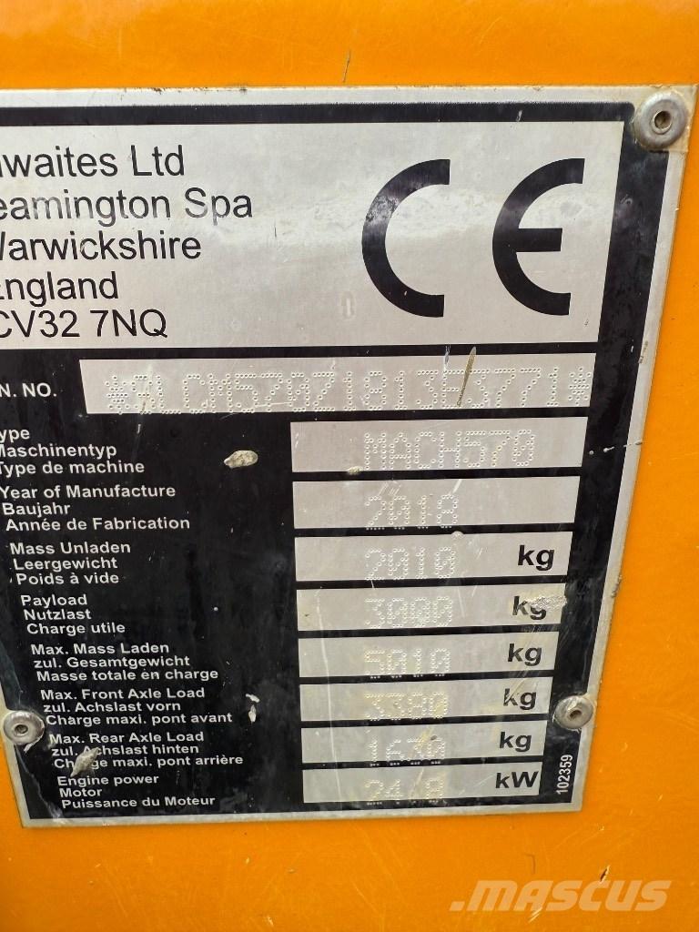 Thwaites 3 ton Mini tombereau