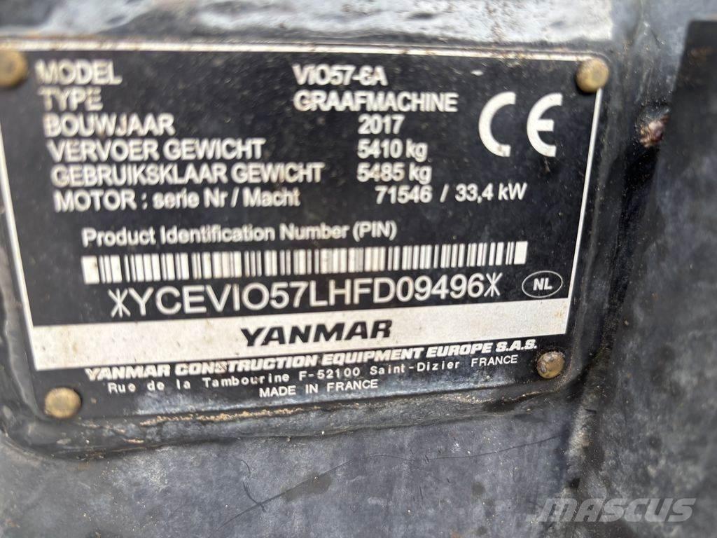 Yanmar VIO57 Mini pelle < 7t