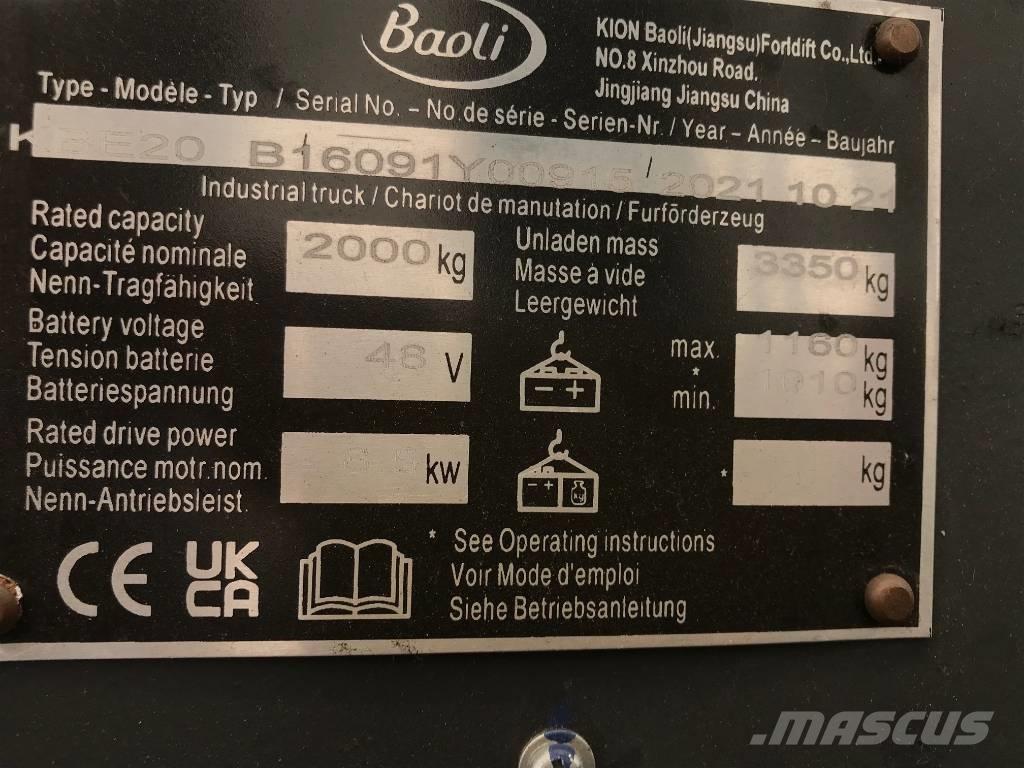 Baoli KBE 20-N Chariots élévateurs électriques