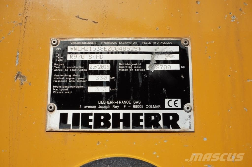 Liebherr R 970 SHD Pelle sur chenilles