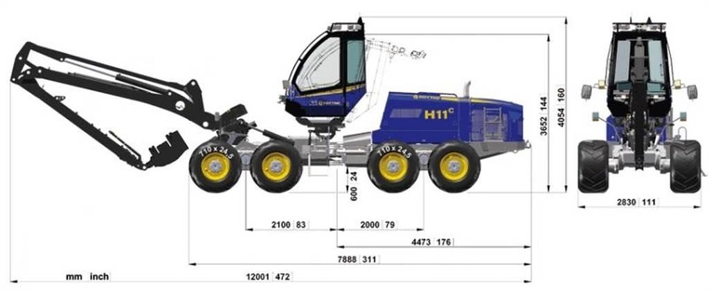 Rottne 651-55449 Châssis et suspension