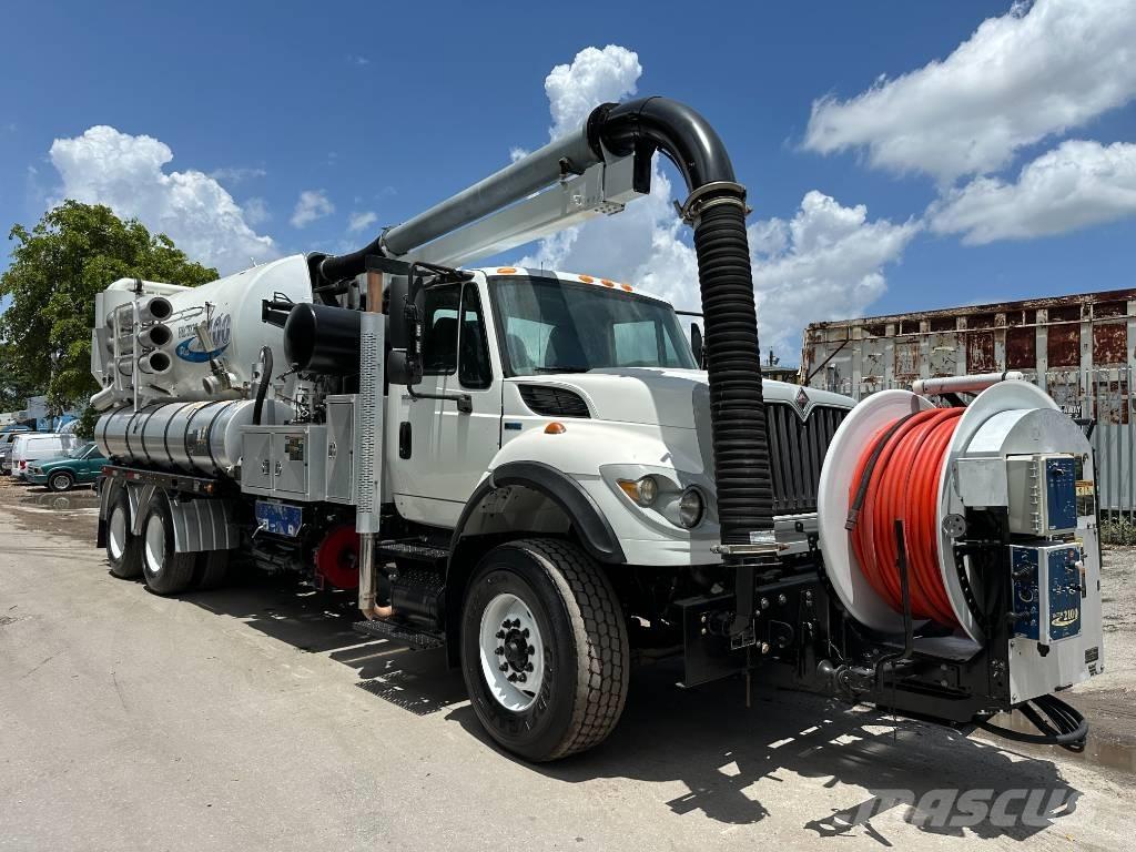 International 7500 Camion aspirateur, Hydrocureur
