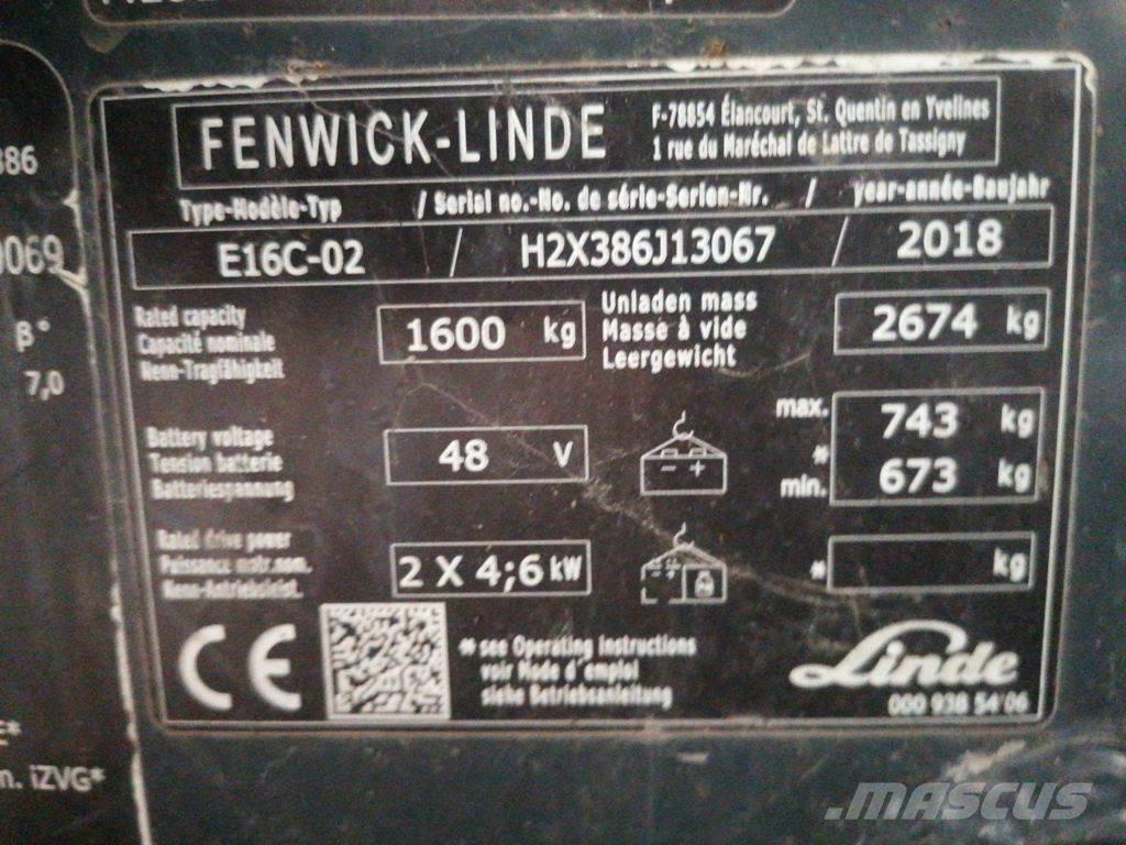 Linde E16C Chariots élévateurs électriques