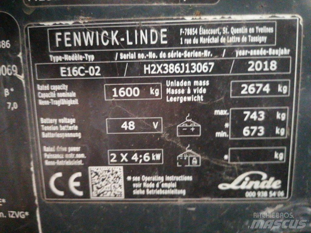Linde E16C Chariots élévateurs électriques