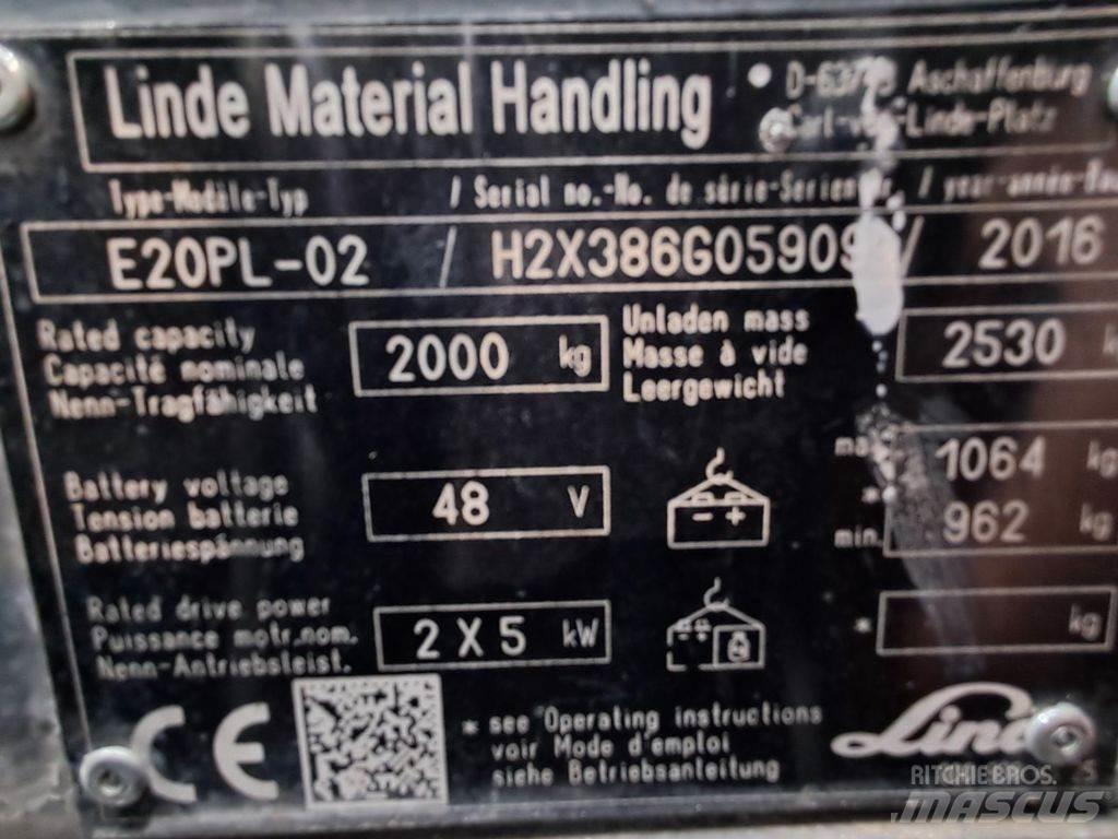 Linde E20PL-02 Chariots élévateurs électriques