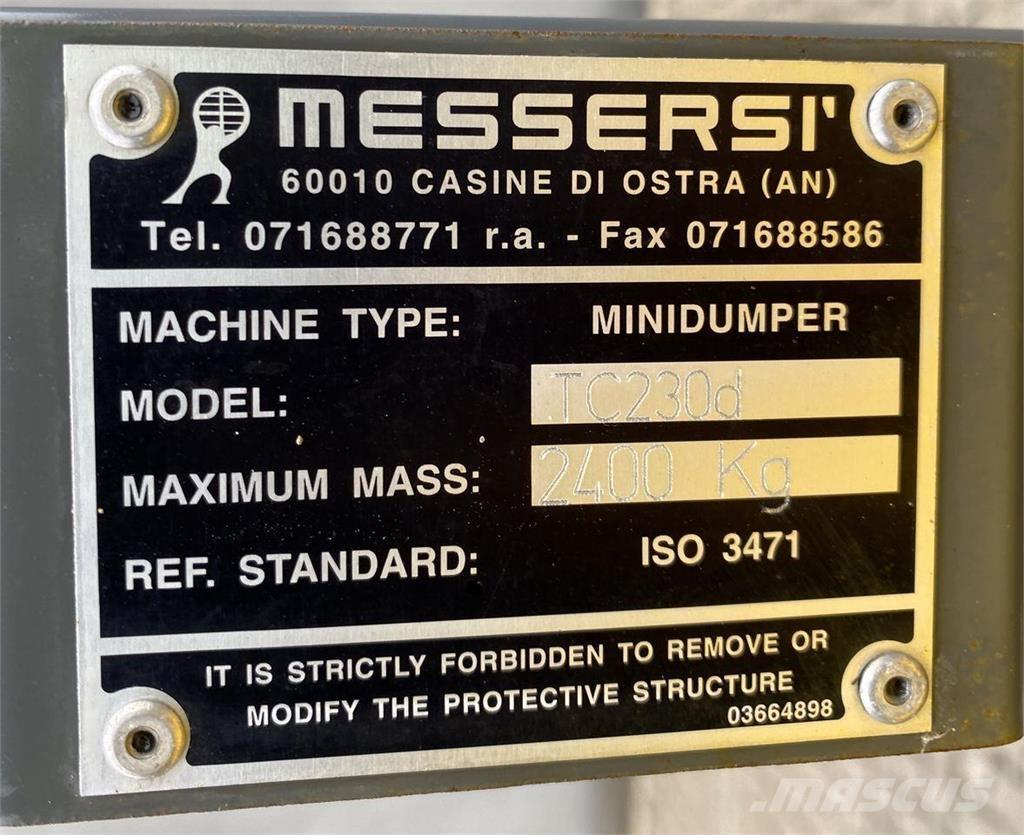 Messersi TC230 Mini tombereau