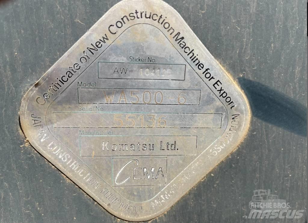 Komatsu WA 500-6 Chargeuse sur pneus
