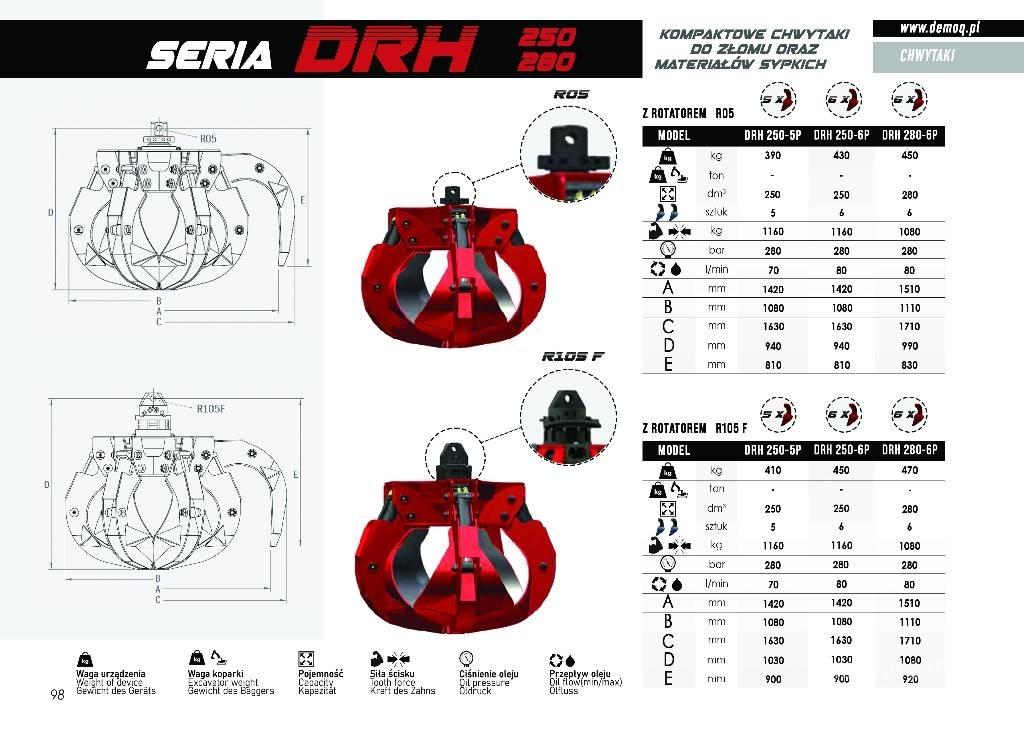  DEMOQ DRH280-6P Grappin