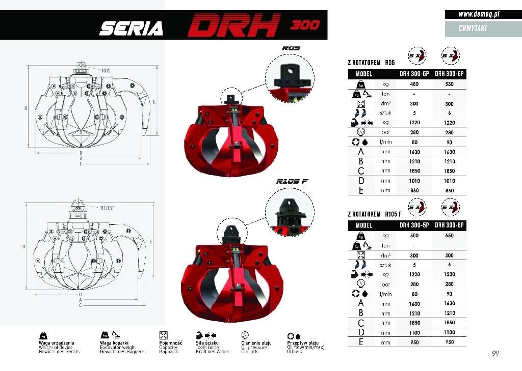  DEMOQ DRH280-6P Grappin