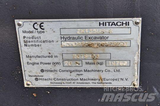 Hitachi ZX135 US-6 Pelle sur chenilles