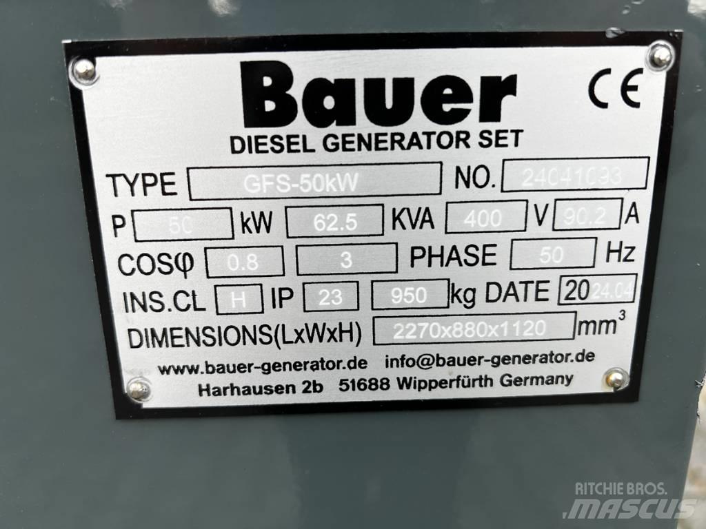 Bauer 69 KVA Générateurs diesel
