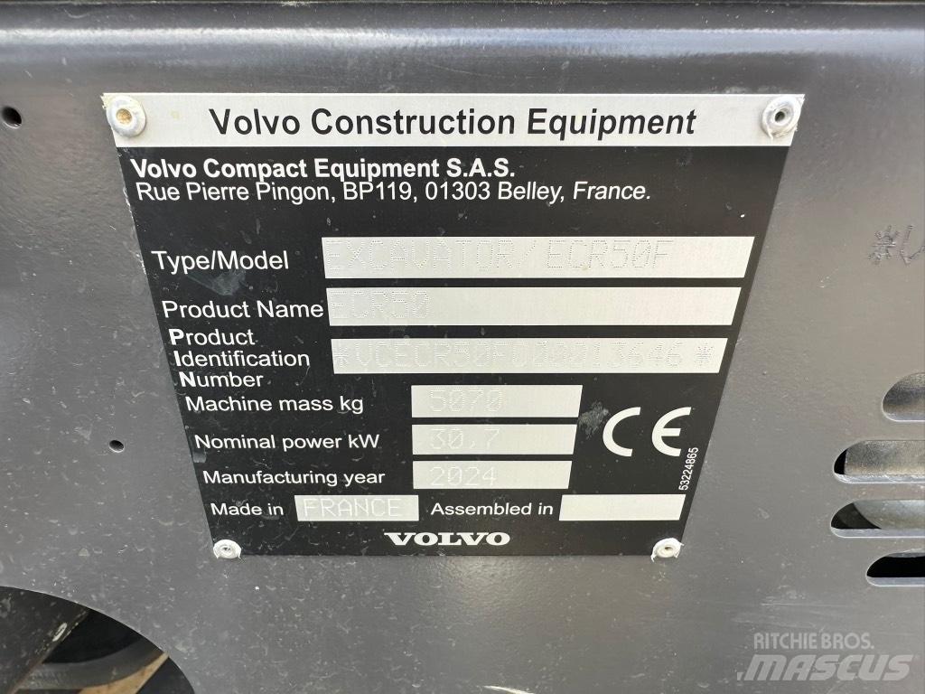 Volvo ECR50 F Mini pelle < 7t