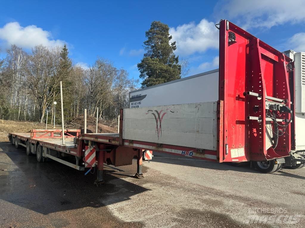 HRD Jumbotrailer Semi remorque plateau ridelle