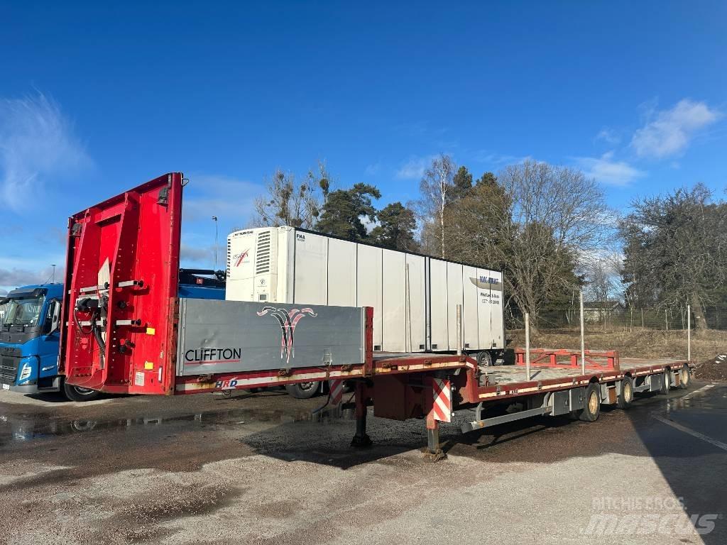 HRD Jumbotrailer Semi remorque plateau ridelle