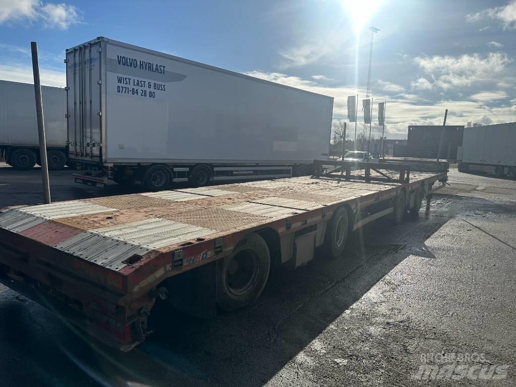HRD Jumbotrailer Semi remorque plateau ridelle