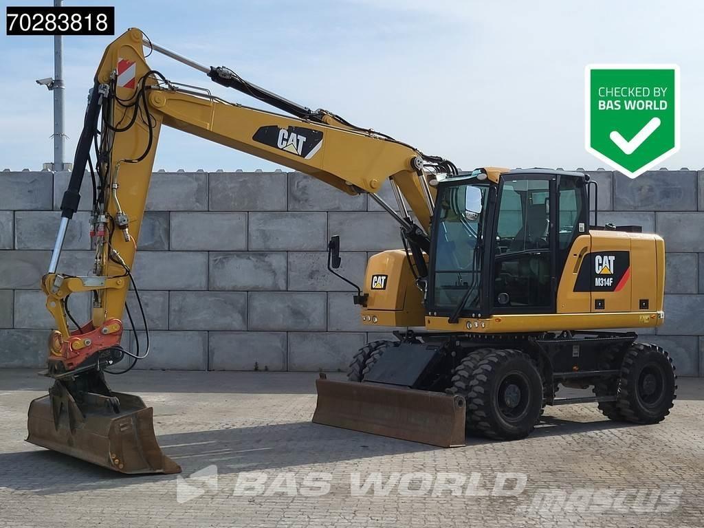 CAT M314 F Pelle sur pneus