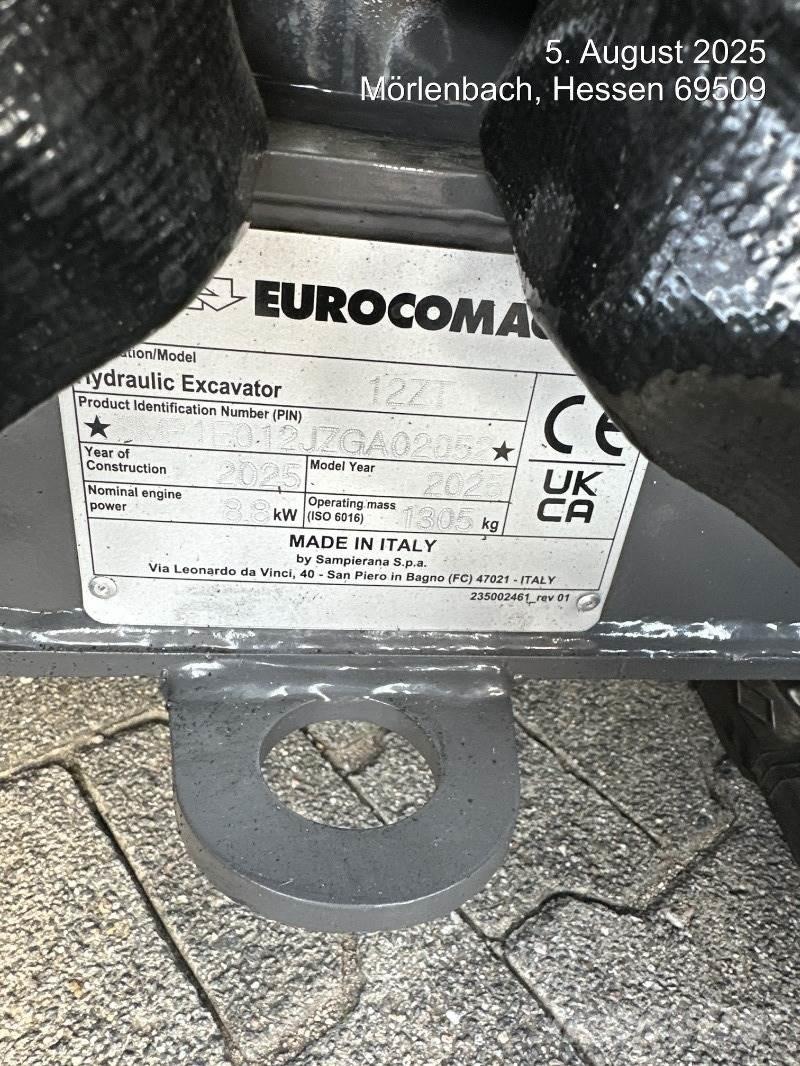 Eurocomach 12ZT Mini pelle < 7t